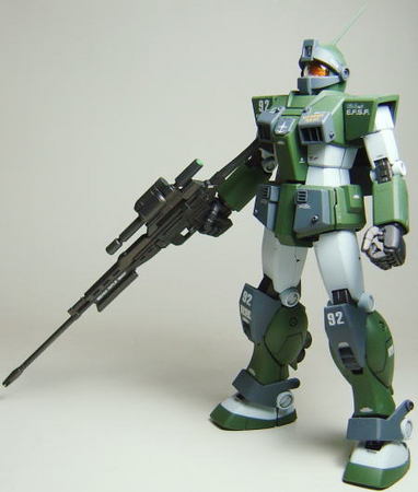 1/100 MGｼﾞﾑver2.0改造ｽﾅｲﾊﾟｰｶｽﾀﾑ（完成）: 立体物
